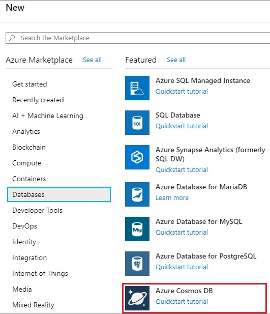  Azure Cosmos DB